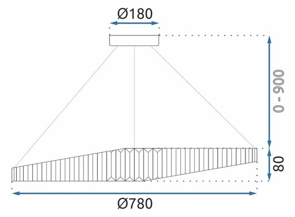 ΦΩΤΙΣΤΙΚΟ ΟΡΟΦΗΣ CRYSTAL LED APP1202-CP