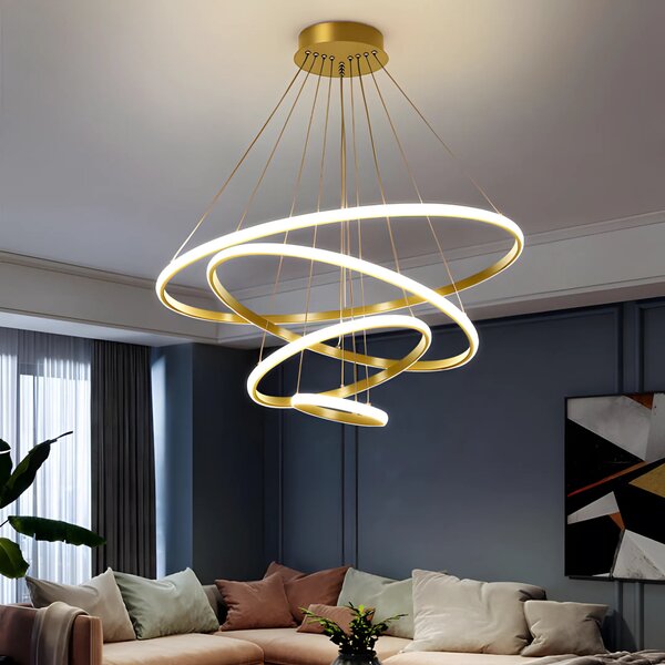 Lampa wisząca LHJ010-CP4 BRUSH GOLD