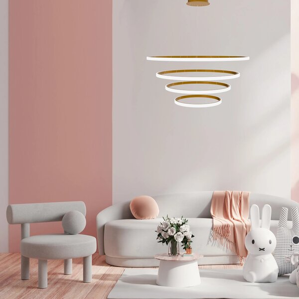 Lampa wisząca LHJ010-CP4 BRUSH GOLD