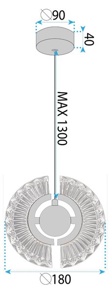 Λάμπα LED LHJ108-2CP GOLD