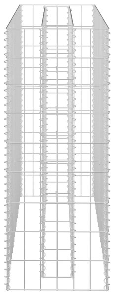 VidaXL Συρματοκιβώτιο-Γλάστρα Υπερυψωμένη 90x30x90 εκ. Γαλβ. Χάλυβας