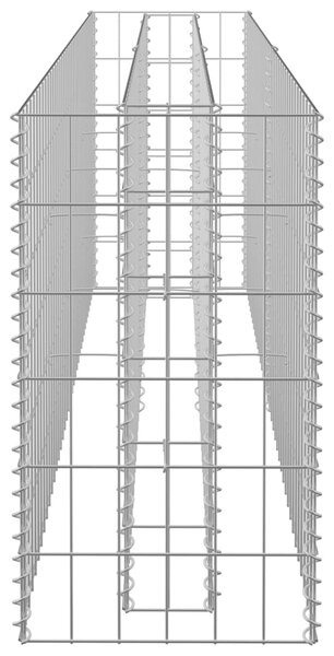 VidaXL Συρματοκιβώτιο-Γλάστρα Υπερυψωμένη 180x30x60 εκ. Γαλβ. Χάλυβας