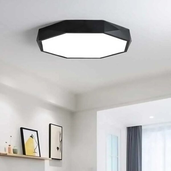 Φωτιστικό Plafon Diamond APP863-C 50 cm Μαύρο