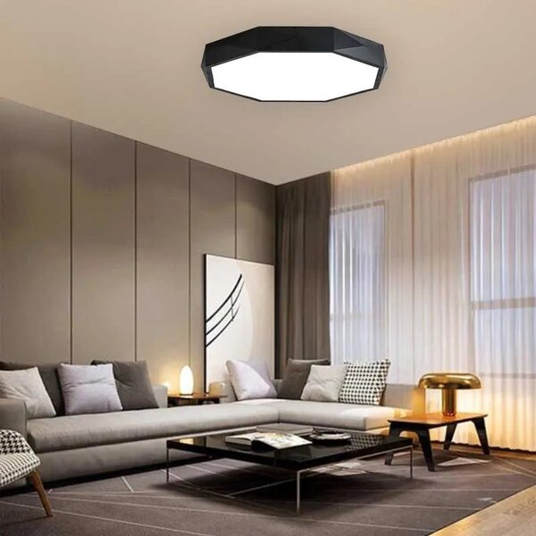 Φωτιστικό Plafon Diamond APP863-C 50 cm Μαύρο