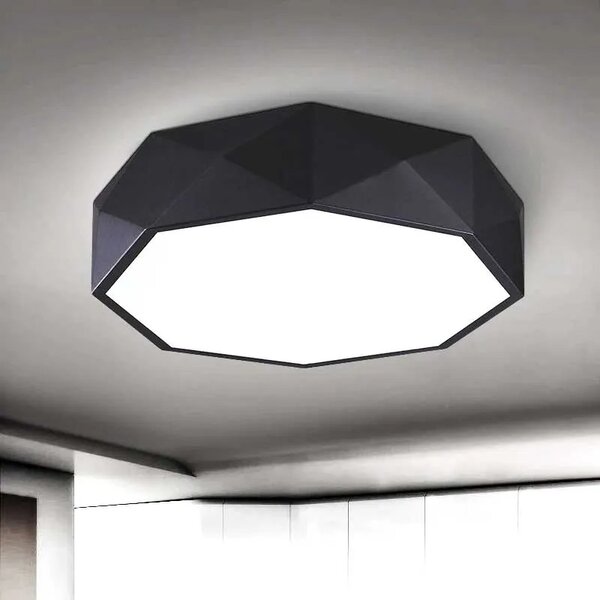 Φωτιστικό Plafon Diamond APP863-C 50 cm Μαύρο