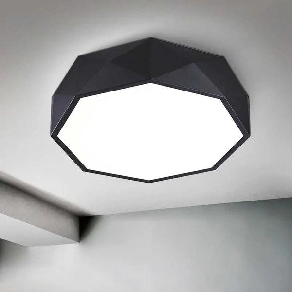 Φωτιστικό Plafon Diamond APP863-C 50 cm Μαύρο