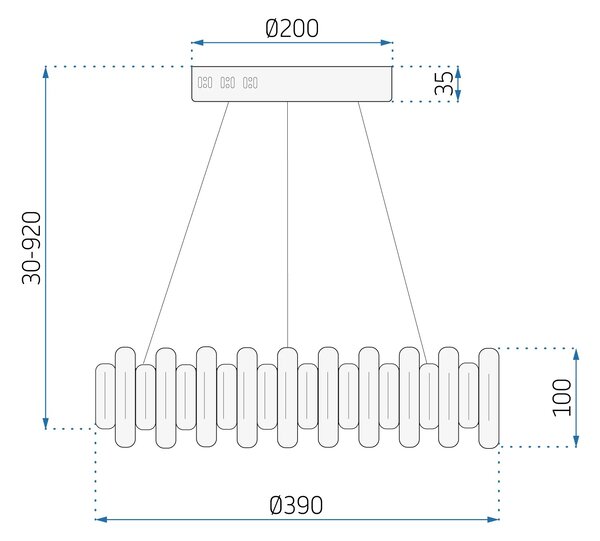 Κρυστάλλινο φωτιστικό οροφής LED APP1041-CP + τηλεχειριστήριο