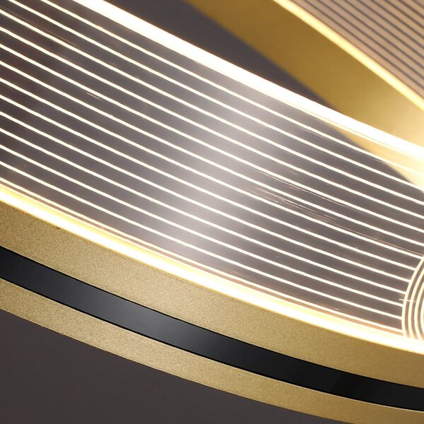 Κρεμαστό φωτιστικό LED APP1190-CP Χρυσό 60εκ