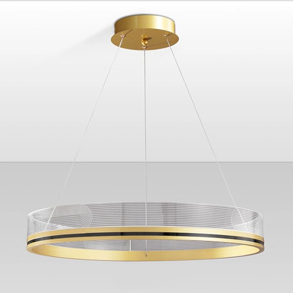 Κρεμαστό φωτιστικό LED APP1190-CP Χρυσό 60εκ