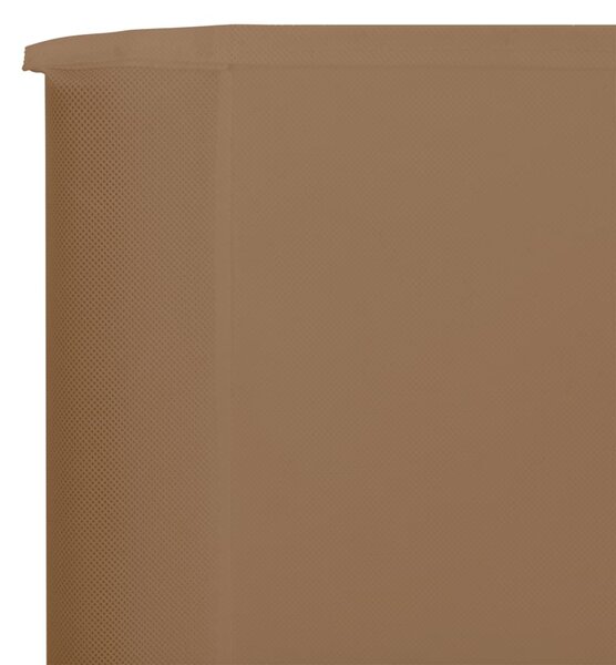 VidaXL Προστατευτικό Αέρα με 9 Πάνελ Taupe 1200 x 120 εκ. Υφασμάτινο