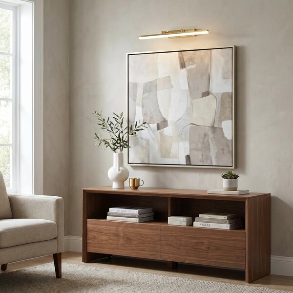 Επιτοίχο φωτιστικό μπάνιου LED APP1873-1W 60cm GOLD
