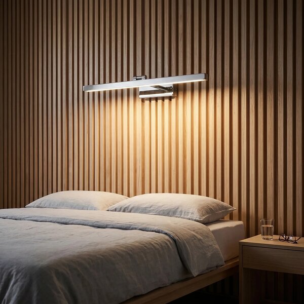 Επιτοίχο φωτιστικό μπάνιου LED APP1858-1W 60 cm Chrome