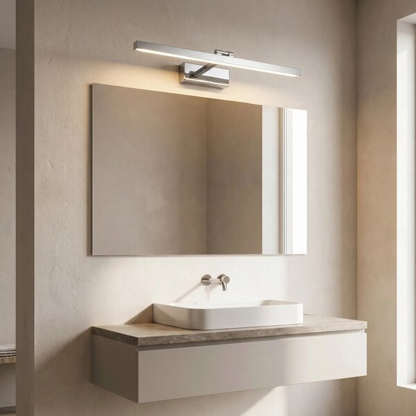 Επιτοίχο φωτιστικό μπάνιου LED APP1858-1W 60 cm Chrome