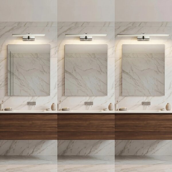 Επιτοίχο φωτιστικό μπάνιου LED APP1858-1W 60 cm Chrome