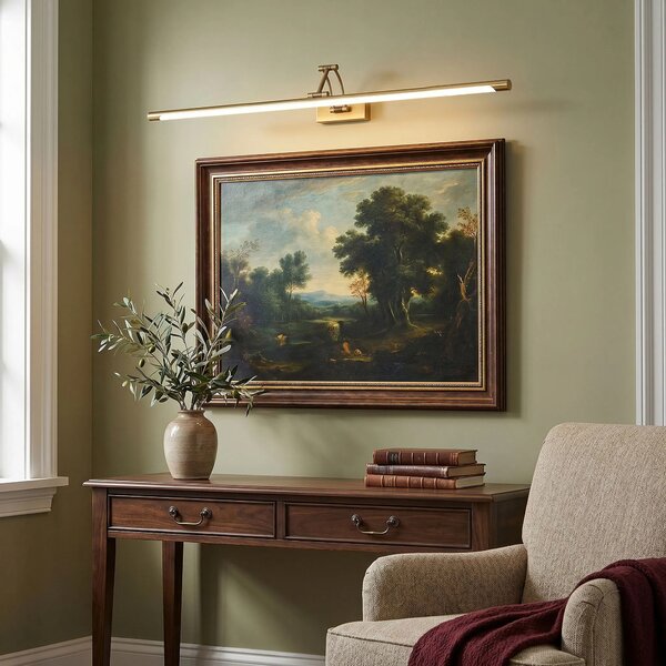 Επιτοίχο φωτιστικό μπάνιου LED SWE024-1W 80cm Brush Gold