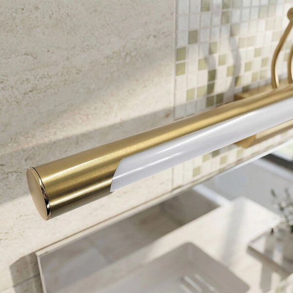 Επιτοίχο φωτιστικό μπάνιου LED SWE024-1W 80cm Brush Gold
