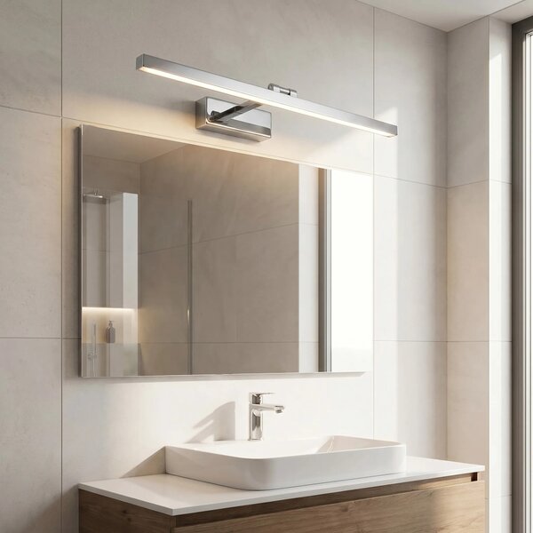 Επιτοίχο φωτιστικό μπάνιου LED APP1859-1W 80 cm Chrome