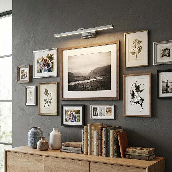 Επιτοίχο φωτιστικό μπάνιου LED APP1859-1W 80 cm Chrome