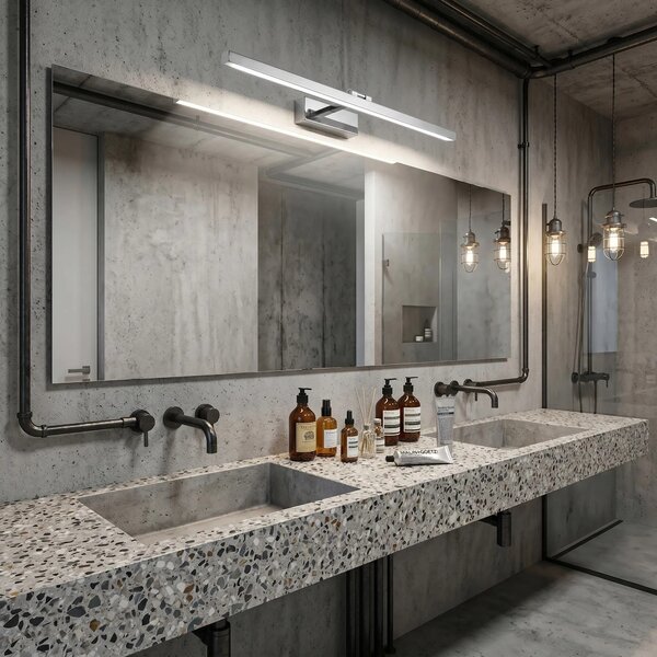 Επιτοίχο φωτιστικό μπάνιου LED APP1859-1W 80 cm Chrome