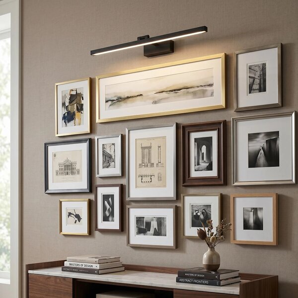 Επιτοίχο φωτιστικό μπάνιου APP1868-1W 80 cm Black