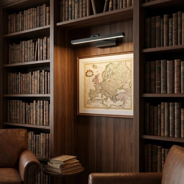 Επιτοίχο φωτιστικό μπάνιου LED APP1867-1W 60 cm Black