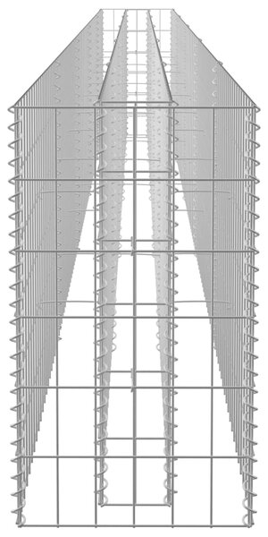 VidaXL Συρματοκιβώτιο-Γλάστρα Υπερυψωμένη 450x30x60 εκ. Γαλβ. Χάλυβας