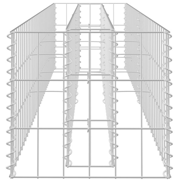 VidaXL Συρματοκιβώτιο-Γλάστρα Υπερυψωμένη 180x30x30 εκ. Γαλβ. Χάλυβας