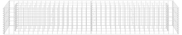 VidaXL Συρματοκιβώτιο-Γλάστρα Υπερυψωμένη 180x30x30 εκ. Γαλβ. Χάλυβας