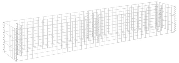 VidaXL Συρματοκιβώτιο-Γλάστρα Υπερυψωμένη 180x30x30 εκ. Γαλβ. Χάλυβας