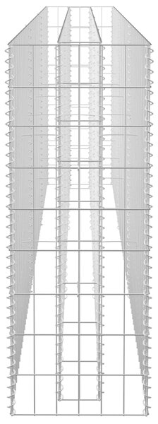 VidaXL Συρματοκιβώτιο-Γλάστρα Υπερυψωμένη 270x30x90 εκ. Γαλβ. Χάλυβας