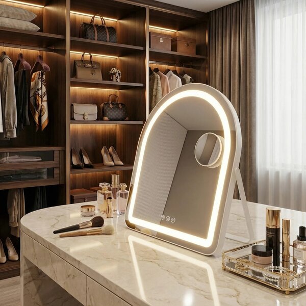 ΚΑΘΡΕΦΤΗΣ ΤΟΙΧΟΥ LED GLAM White 40x45cm
