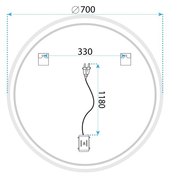 ΚΑΘΡΕΦΤΗΣ ΤΟΙΧΟΥ LED SOFT 70