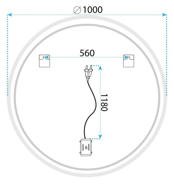 ΚΑΘΡΕΦΤΗΣ ΤΟΙΧΟΥ LED SOFT 100