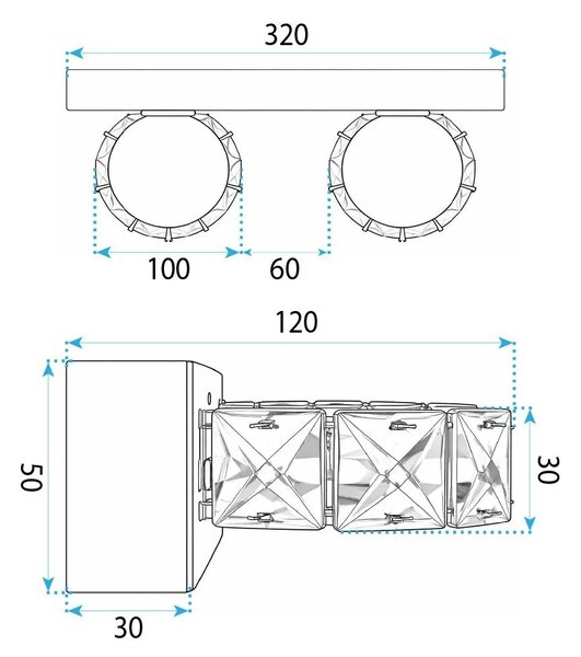 ΦΩΤΙΣΤΙΚΟ ΤΟΙΧΟΥ ΜΠΑΝΙΟΥ LED APP1936-2W CHROME