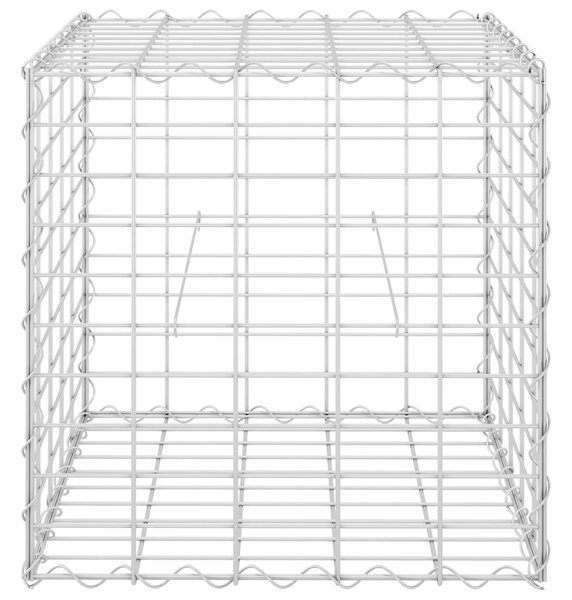 VidaXL Συρματοκιβώτιο Κύβος 50 x 50 x 50 εκ. από Ατσάλινο Σύρμα