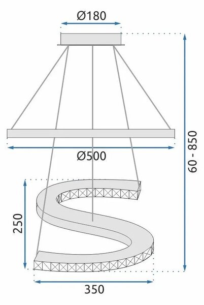 ΔΑΧΤΥΛΙΔΙ LED ΚΡΥΣΤΑΛΛΟ ΚΡΕΜΑΣΤΟ ΦΩΤΙΣΤΙΚΟ APP773-2CP