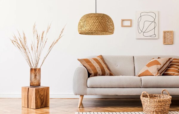 ΚΡΕΜΑΣΤΟ ΦΩΤΙΣΤΙΚΟ ΟΡΟΦΗΣ BOHO NATURAL APP886-1CP