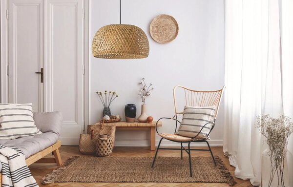 ΚΡΕΜΑΣΤΟ ΦΩΤΙΣΤΙΚΟ ΟΡΟΦΗΣ BOHO NATURAL APP886-1CP