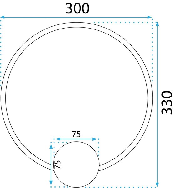 ΦΩΤΙΣΤΙΚΟ ΤΟΙΧΟΥ LED APP1384-CW ΧΡΥΣΟ 30εκ