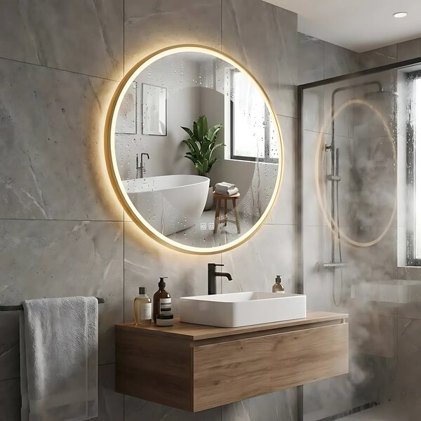 ΚΑΘΡΕΦΤΗΣ ΤΟΙΧΟΥ LED 50cm MMJ BRUSH GOLD