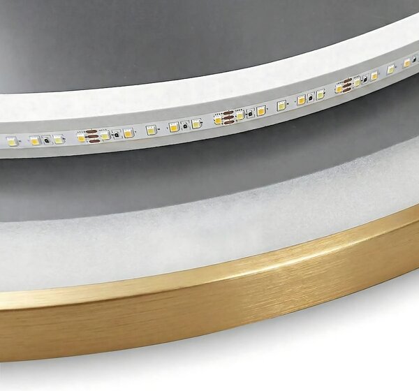 ΚΑΘΡΕΦΤΗΣ ΤΟΙΧΟΥ LED 50cm MMJ BRUSH GOLD