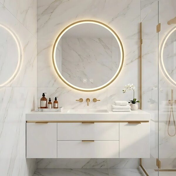 ΚΑΘΡΕΦΤΗΣ ΤΟΙΧΟΥ LED 50cm MMJ BRUSH GOLD