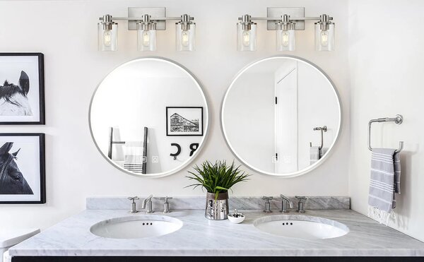 ΚΑΘΡΕΦΤΗΣ ΤΟΙΧΟΥ LED 60cm MMJ BRUSH SILVER
