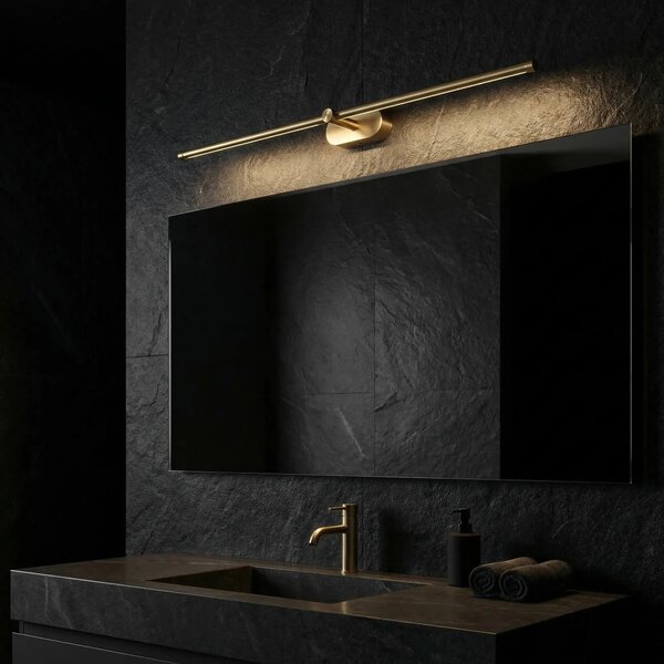 Επιτοίχο φωτιστικό μπάνιου LED APP1894-1W 80 cm BRUSH GOLD