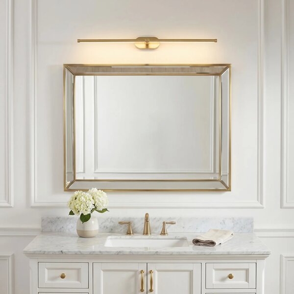 Επιτοίχο φωτιστικό μπάνιου LED APP1894-1W 80 cm BRUSH GOLD