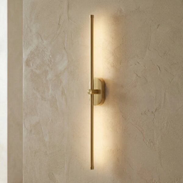 Επιτοίχο φωτιστικό μπάνιου LED APP1894-1W 80 cm BRUSH GOLD