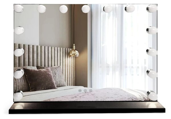ΚΑΘΡΕΦΤΗΣ ΤΟΙΧΟΥ LED HOLLYWOOD Black 45 χ 58 χ 120 εκ