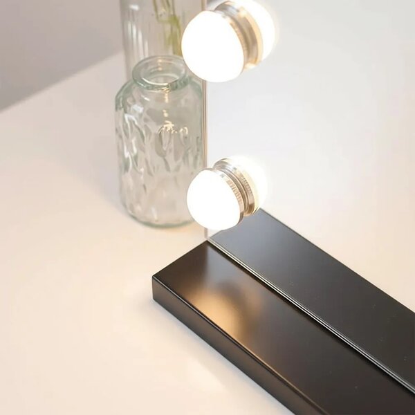 ΚΑΘΡΕΦΤΗΣ ΤΟΙΧΟΥ LED HOLLYWOOD Black 45 χ 58 χ 120 εκ