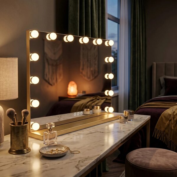 ΚΑΘΡΕΦΤΗΣ ΤΟΙΧΟΥ LED HOLLYWOOD L.Gold 45 χ 58 χ 120 εκ