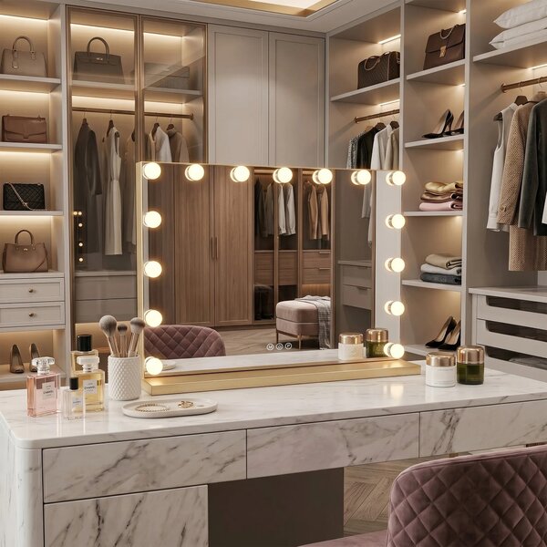ΚΑΘΡΕΦΤΗΣ ΤΟΙΧΟΥ LED HOLLYWOOD L.Gold 45 χ 58 χ 120 εκ